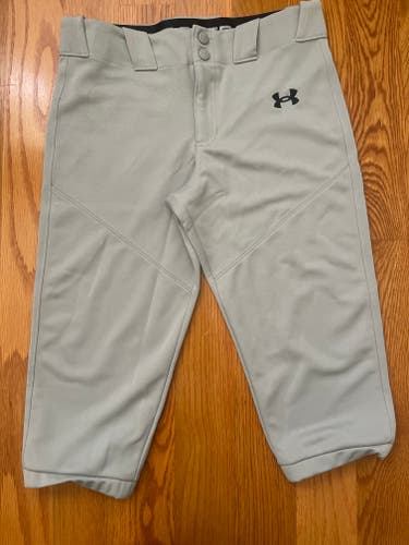 Gray Boy’s XL Youth Under Armour Knickers Game Pants
