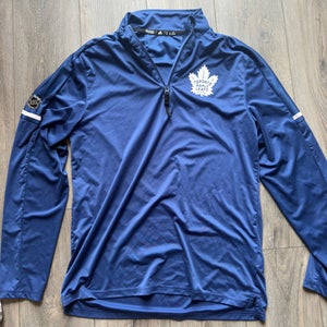 Toronto Maple Leafs Men's Medium Adidas Quarterzip