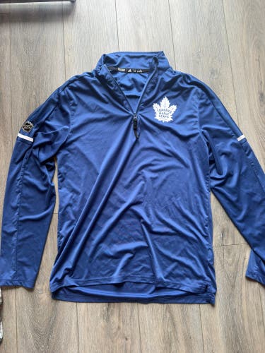 Toronto Maple Leafs Men's Medium Adidas Quarterzip