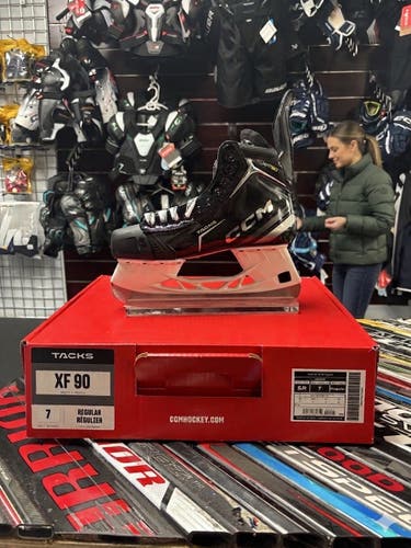 2024 CCM Tacks XF 90 Hockey Skates Regular Width 7 (New)