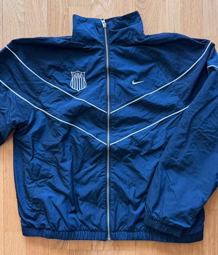 Pro Stock Team USA Olympic Hockey Windbreaker Jacket - Size L (NEW)