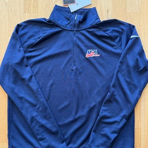 Pro Stock Team USA Hockey 1/4 Zip Jacket - Size L (NEW)
