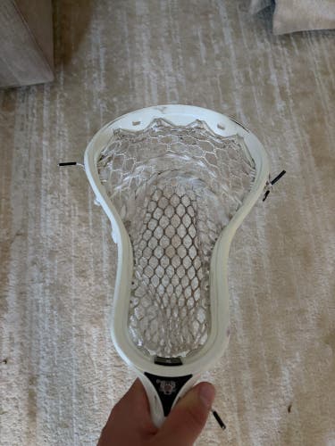 ECD Lacrosse DNA 2.0 Lacrosse Head - White - Strung Attack Midfield