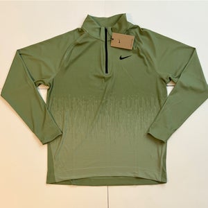 Green Men's Medium Nike Sweatshirt (New) Nike Dri-FIT ADV Tour 1/4 Zip Golf Top FD5833-386