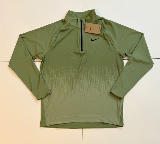 Green Men's Medium Nike Sweatshirt (New) Nike Dri-FIT ADV Tour 1/4 Zip Golf Top FD5833-386