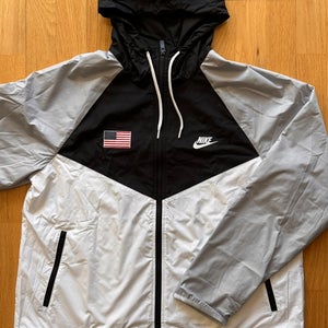 Pro Stock Team USA Olympic Hockey Windbreaker - Size L (NEW)