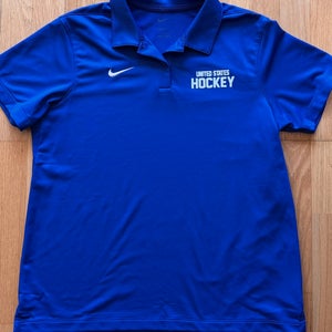Pro Stock Team USA Olympic Hockey Polo - Size L (NEW)