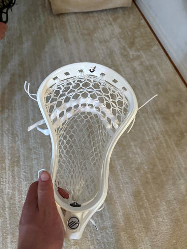Maverik Havok 2 Lacrosse Head - White - New Strung Defense / LSM