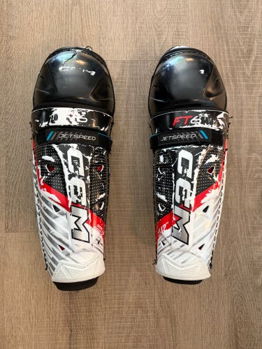 Junior CCM JetSpeed FT6 12" Shin Pads (Used)