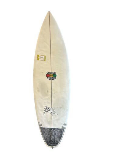 Used Custom Surfboard White 5ft 8in 10299-s000297473