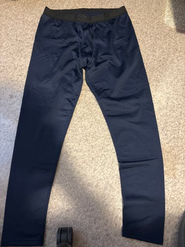 Navy Blue Large Men's Compression Leggings (New)