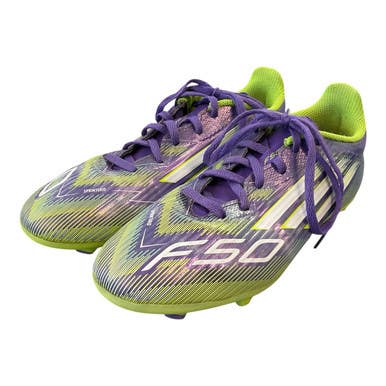 Used Adidas F50 League Fg Mg Soccer Cleats Purple Senior 5 11450-s000521901