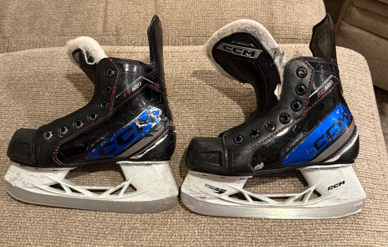 Black CCM JetSpeed FT 680 Hockey Skates 12 (Used)