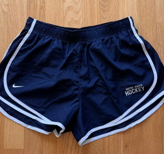 Pro Stock Team USA Hockey Olympic Shorts - Size L (NEW)