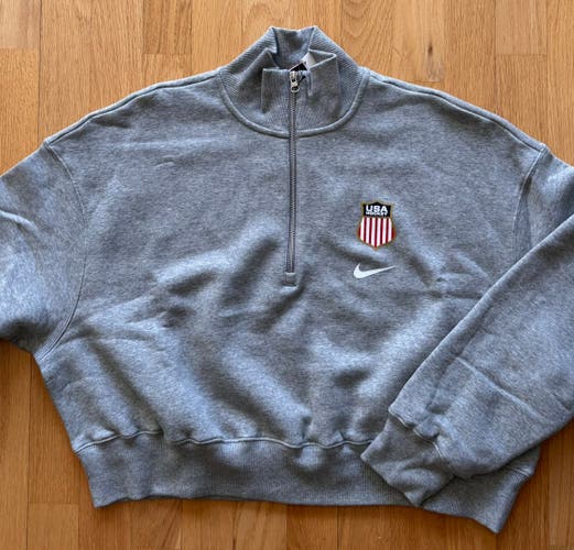 Pro Stock Team USA Hockey Olympic 1/2 Zip Sweater - Size L (NEW)