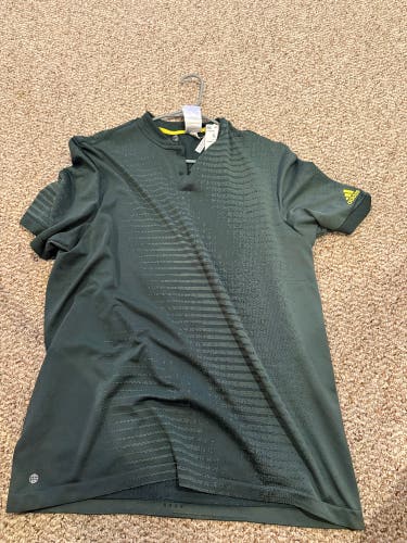 Green Large Men's Adidas Shirt (Used)