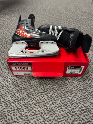 CCM JetSpeed FT860 Hockey Skates Size 1 (New)