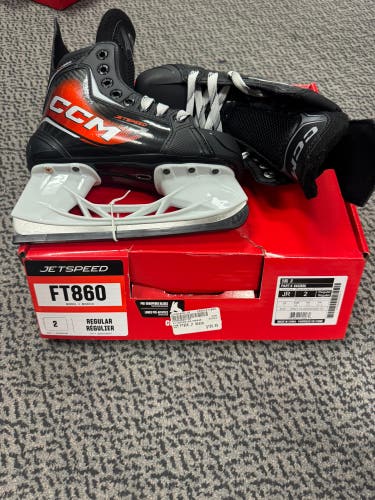 CCM JetSpeed FT860 Hockey Skates Size 2 (New)