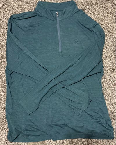 Green XXL Men's Travis Matthew Quarter Zip (Used)