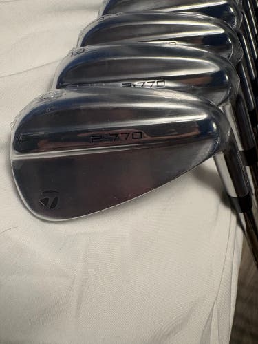 Men's 2024 TaylorMade TaylorMade 2024 P770 Right Handed Iron Set Stiff Flex (New)