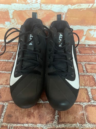 Men's Size M 12.5 (W 13.5) Nike Alpha Menace  pro Low Top Molded Cleats (Used)