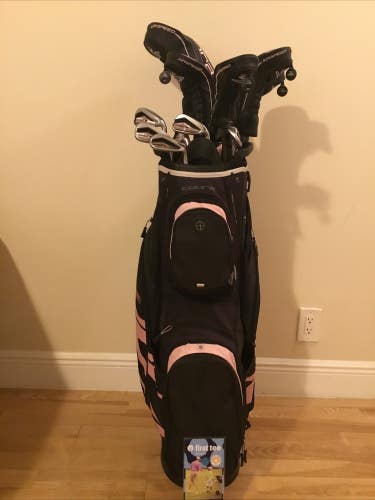 Cobra Ladies F-Max Airspeed Offset Full Set D, 3W, 5W, 7W, 5H, 6-PW-SW &Cart Bag