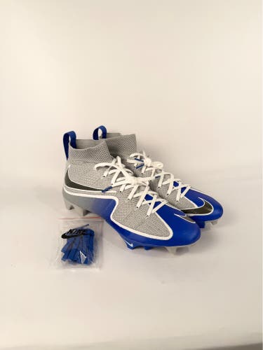 Nike Vapor Edge 360 Untouchable Football Cleats Wolf Grey Blue Size 10.5
