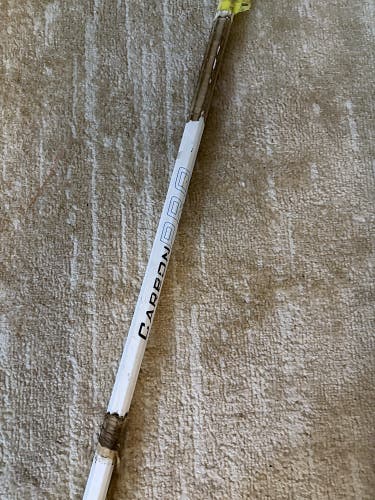 ECD Lacrosse Carbon Pro Lacrosse Shaft - White - 30" Attack Midfield Carbon Fiber