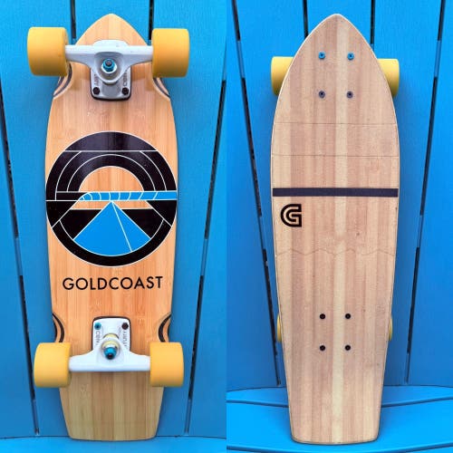 Goldcoast Skateboards Beacon Bamboo Complete Mini Cruiser Skateboard 7.87” x 26”