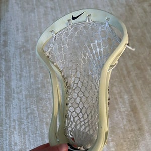 Nike CEO 3 Lacrosse Head - White - Strung Face-Off Midfield