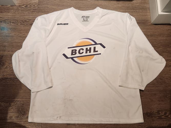 Bauer Hockey BCHL Pro Stock Practice Jersey White X-Large XL #4