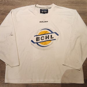 Bauer Hockey BCHL Pro Stock Practice Jersey White XX-Large XXL #9
