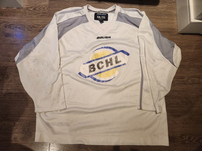 Bauer Hockey BCHL Pro Stock Practice Jersey White XX-Large XXL #6