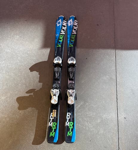 Volkl RTM Jr 110 cm Skis With Marker 4.5 Bindings (Used)