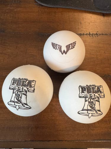 Philadelphia Wings / PBLA Lacrosse Ball 3 Pack (New)
