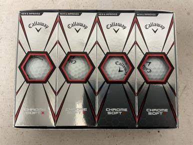 Used Callaway Chrome Soft X 12 Pack - Golf Balls Silver 11855-s000205044