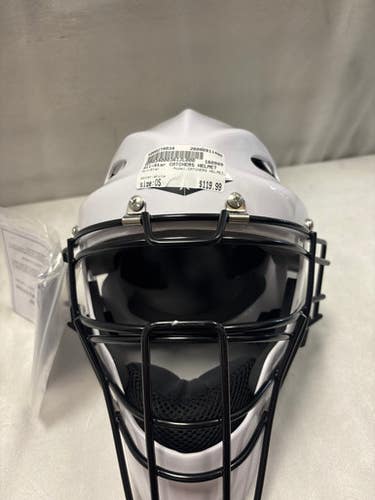 2996 schutt scorpion catchers helmet white Used Schutt CATCHERS HELMET WITH MASK Catchers Helmet w/Mask White One Size  10743-C000473562 | SidelineSwap