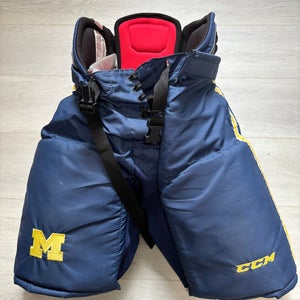 University of Michigan CCM Hockey Pants Size Large - Please Read Description