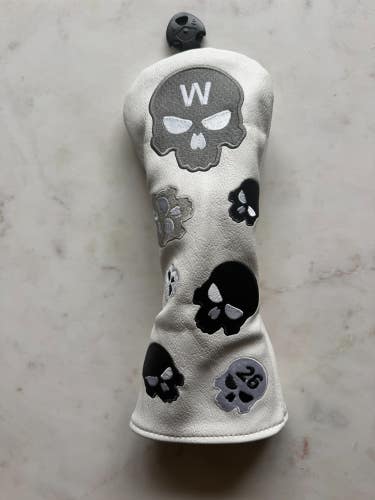 PXG Skull Fairway Wood Headcover - White