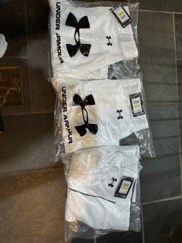 Men's Medium Adult Under Armour Game Pants piped navy (New)