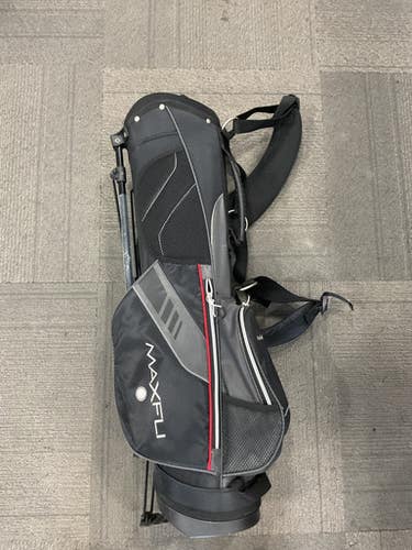 Used Maxfli 5 Way Stand Bag Teen Stand Bag Black 11614-s000238016
