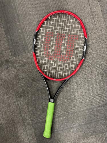 Used Wilson Pro Staff 25 Adult Tennis Racquet Red 4 3 8" 11614-s000237967