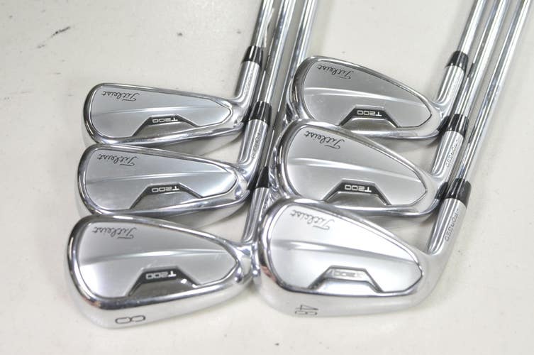LEFT HAND Titleist T200 2021 6-PW,48* Iron Set Regular Flex NS Pro Steel #219492