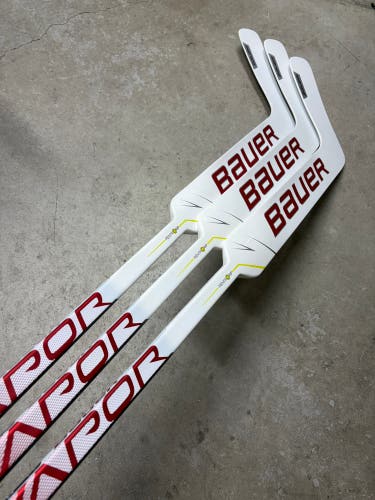 3 PACK Left Hand 26” Bauer Hyperlite Goalie Stick NHL (New)