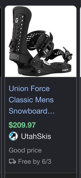 Men's CAPiTA DoA Snowboard Union Force Bindings | SidelineSwap