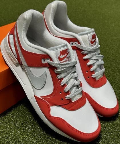 Nike Air Pegasus '89 G Golf Shoes Red/White/Silver HV3866 Size 8 Medium NEW