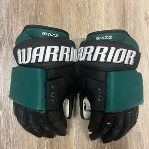 Warrior Alpha Pro Gloves 14" Black/Green Utah Grizzlies ECHL