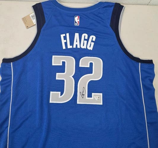 Mavericks COOPER FLAGG Signed Autographed Auto Basketball Jersey FANATICS Blue