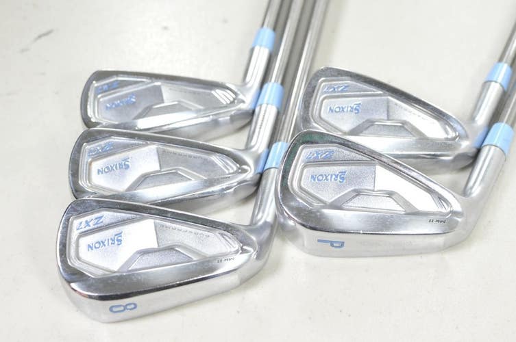LEFT HANDED Srixon ZX7 MK II 6-PW Iron Set SteelFiber 95 Stiff Flex # 219491