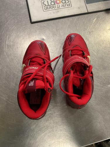 Used Nike Trout Bb Sb Cleats Red Junior 04.5 11614-s000226123
